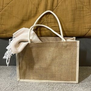 Jute Burlap Tote Bag!